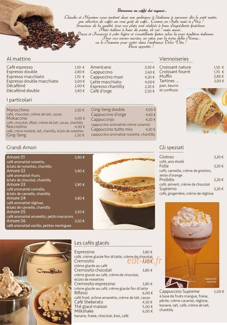 Il caffé dai ragazzi — carte page 2