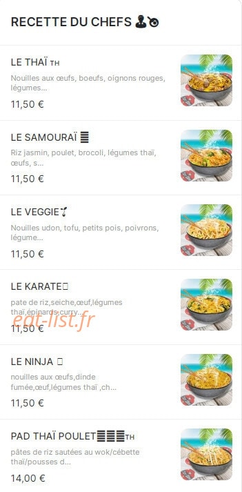 Just wok — carte page 5