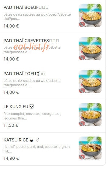 Just wok — carte page 6