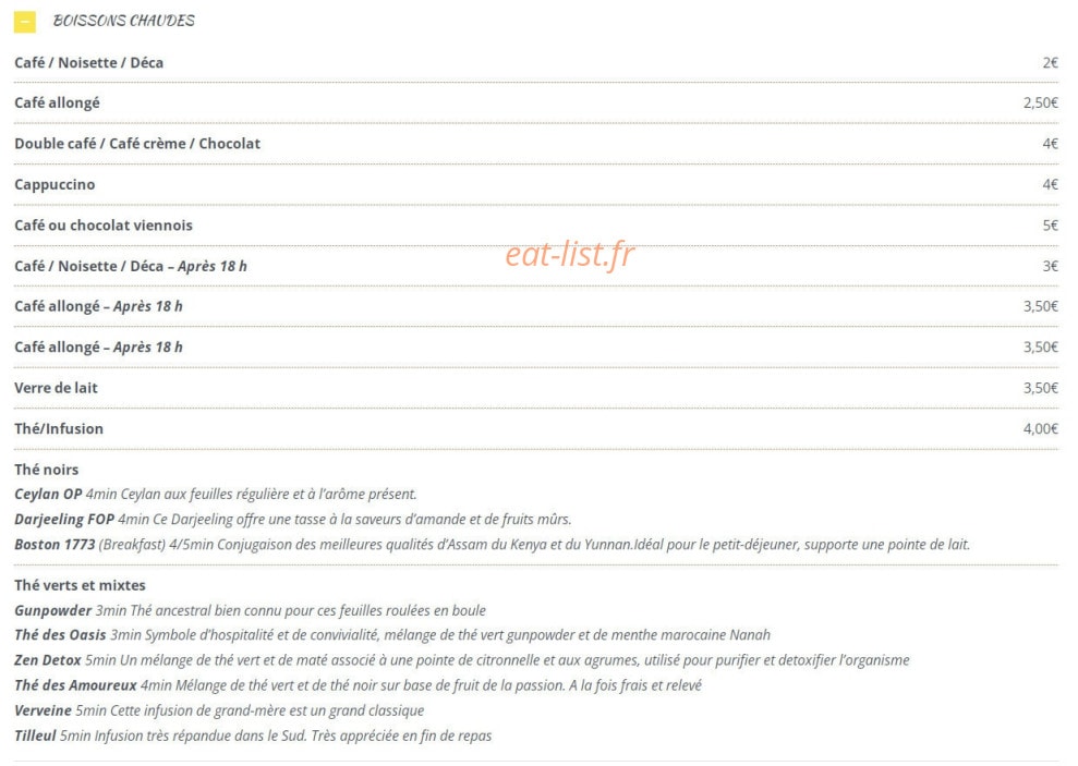 L' Agrume — carte page 5