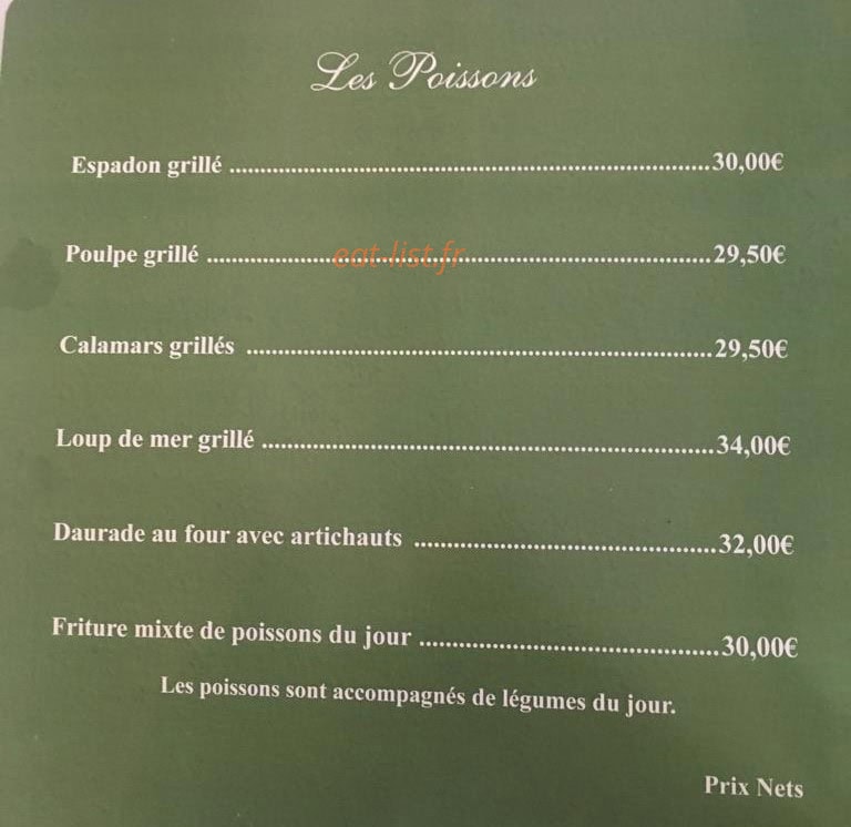 L'Antica Trattoria — carte page 4