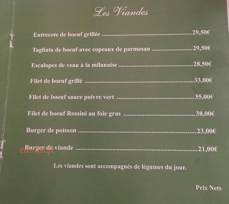 L'Antica Trattoria — carte page 5