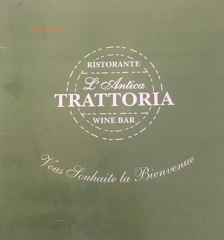L'Antica Trattoria — carte page 1