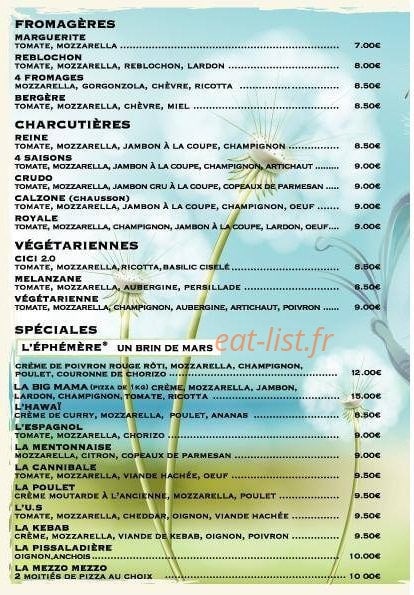 L'Atelier De Julien — carte page 2