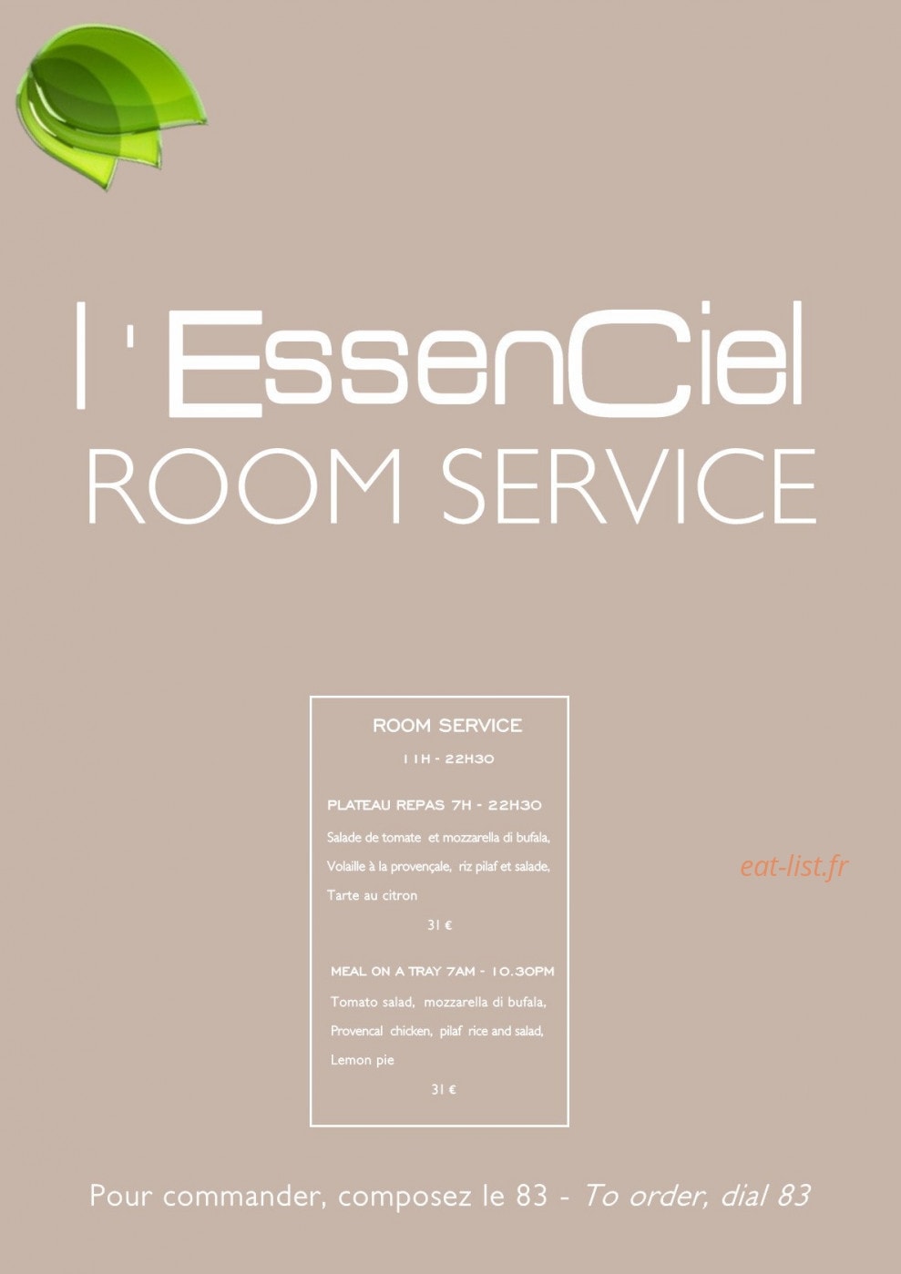 L'EssenCiel — carte page 1