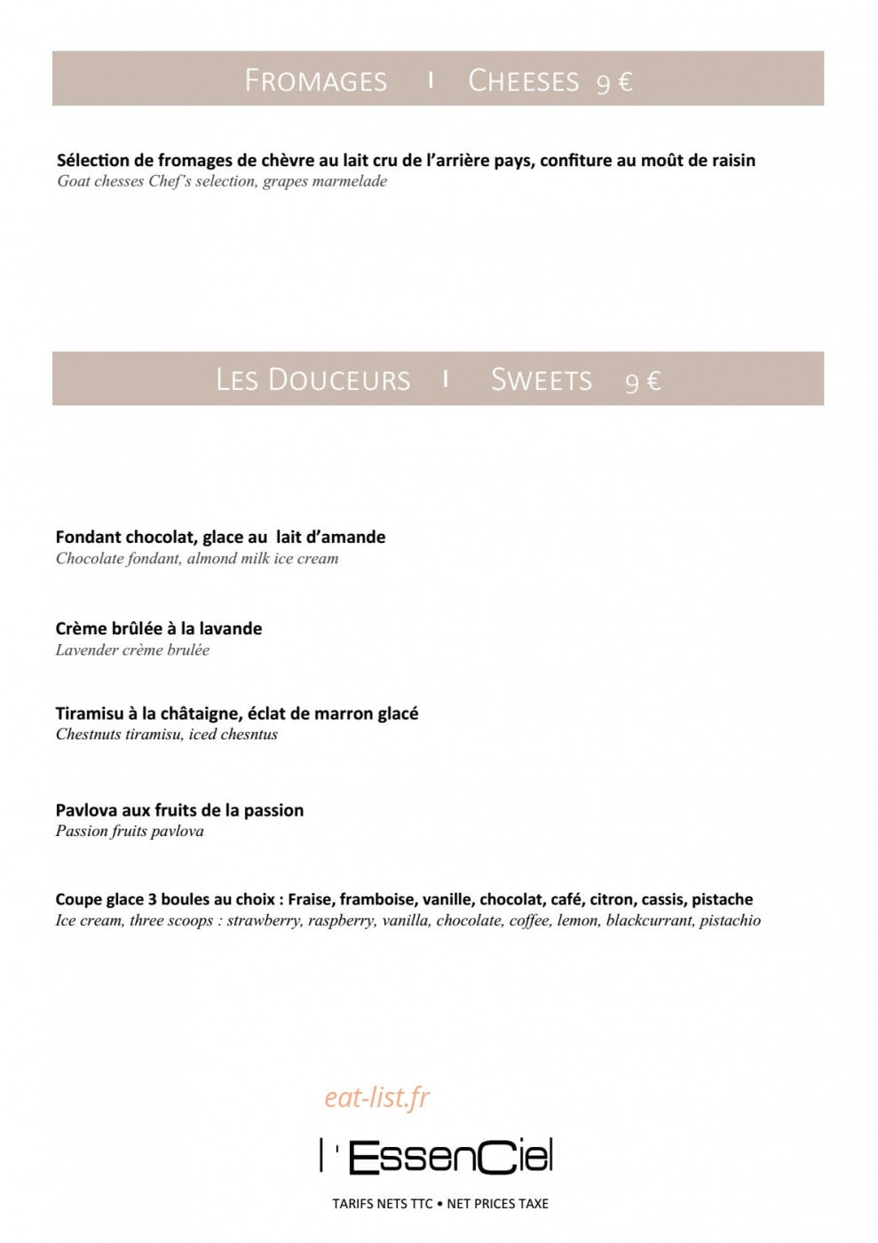 L'EssenCiel — carte page 4