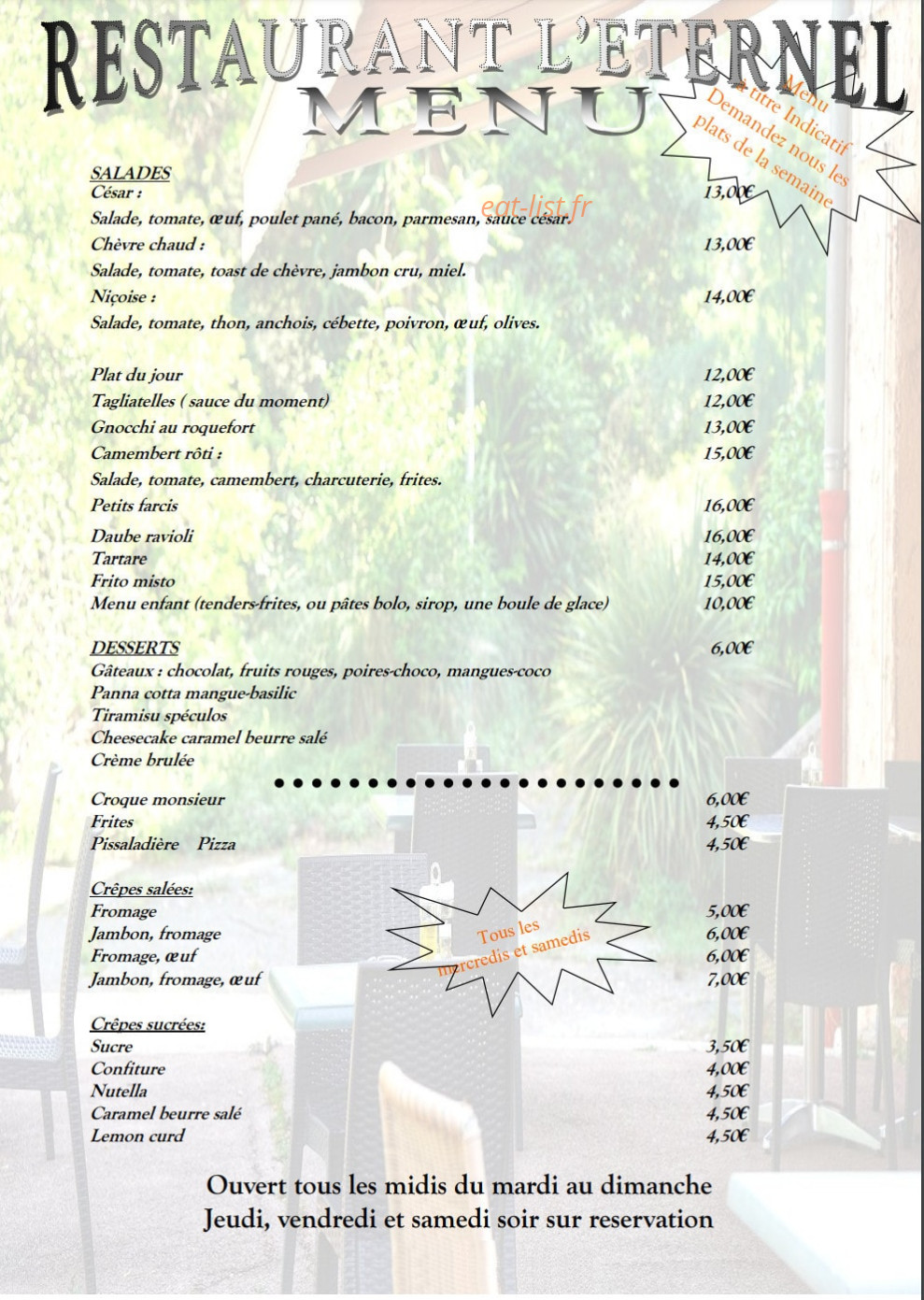 L'éternel — carte page 1