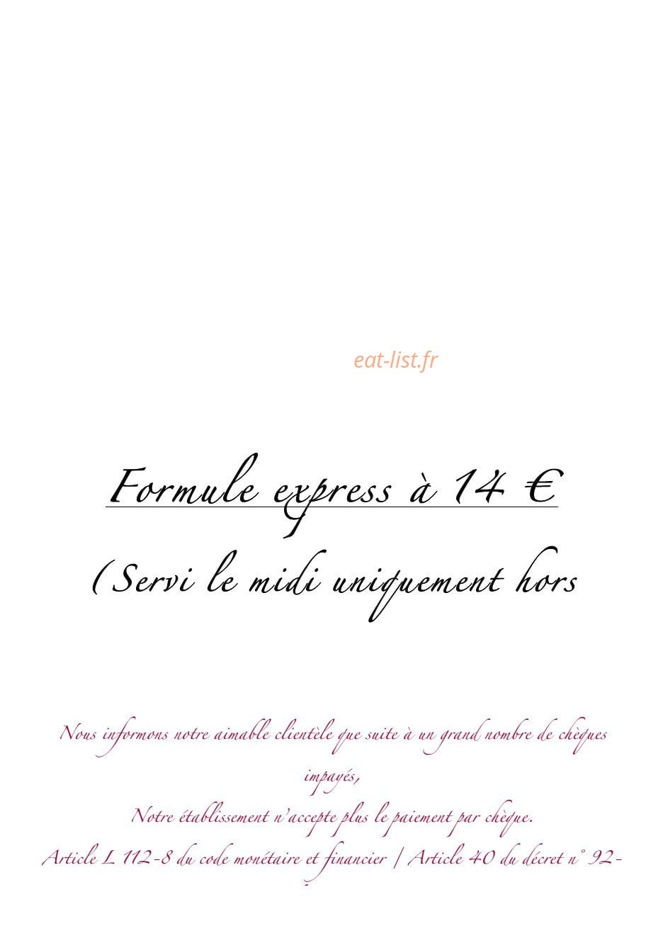 L'Horloge — carte page 14