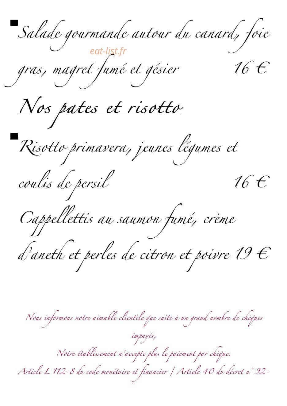 L'Horloge — carte page 4