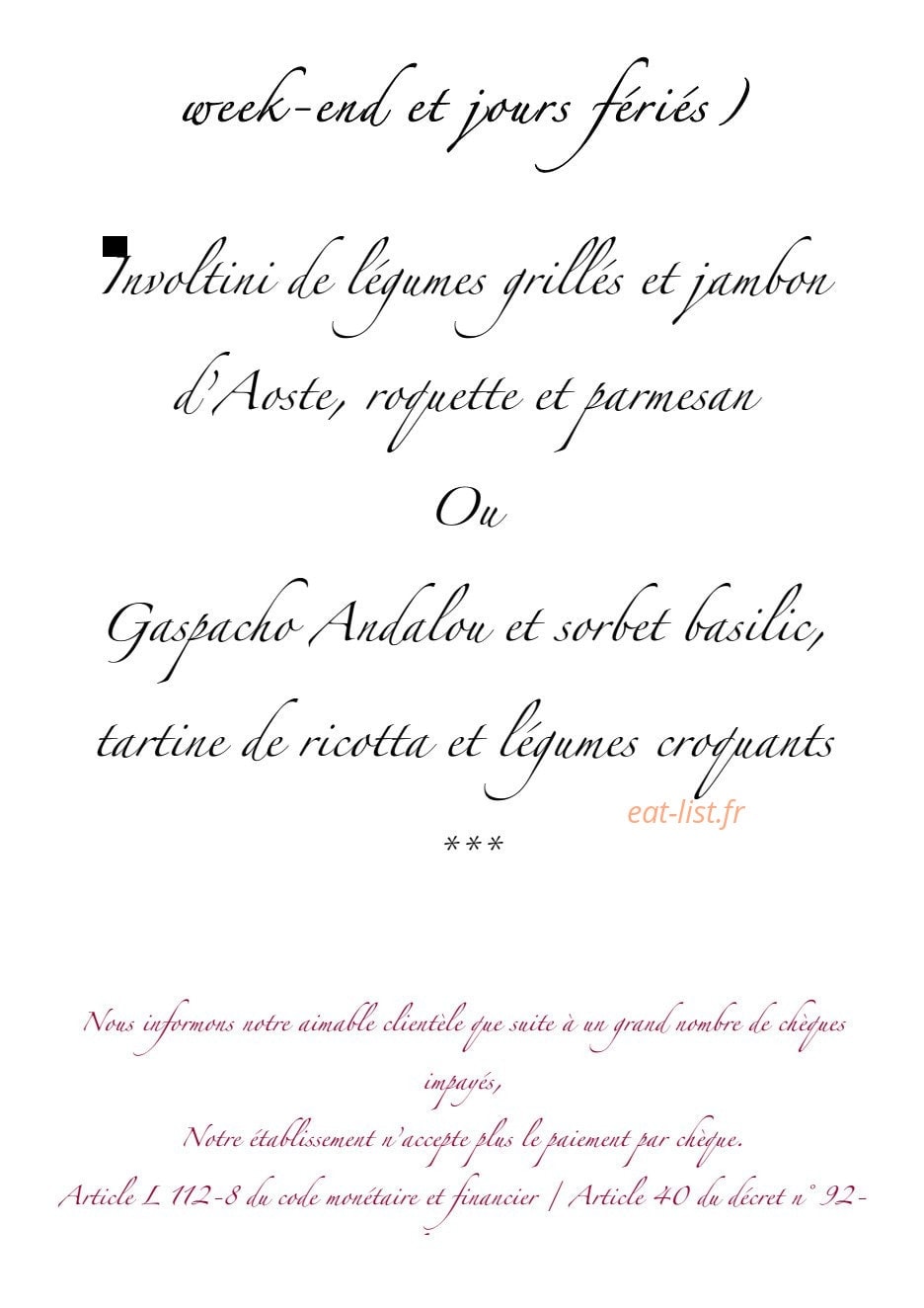 L'Horloge — carte page 16