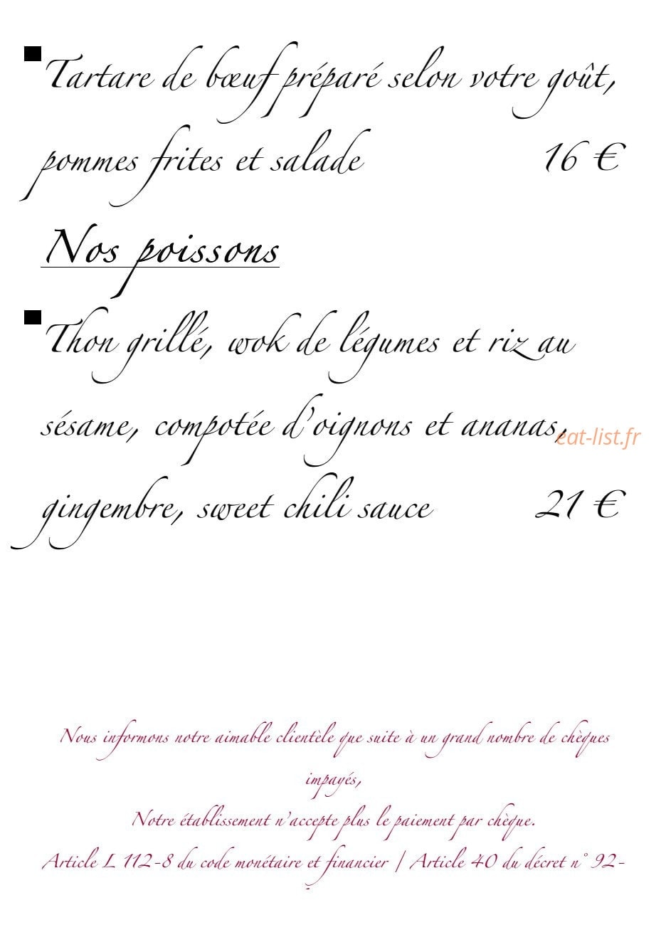 L'Horloge — carte page 6