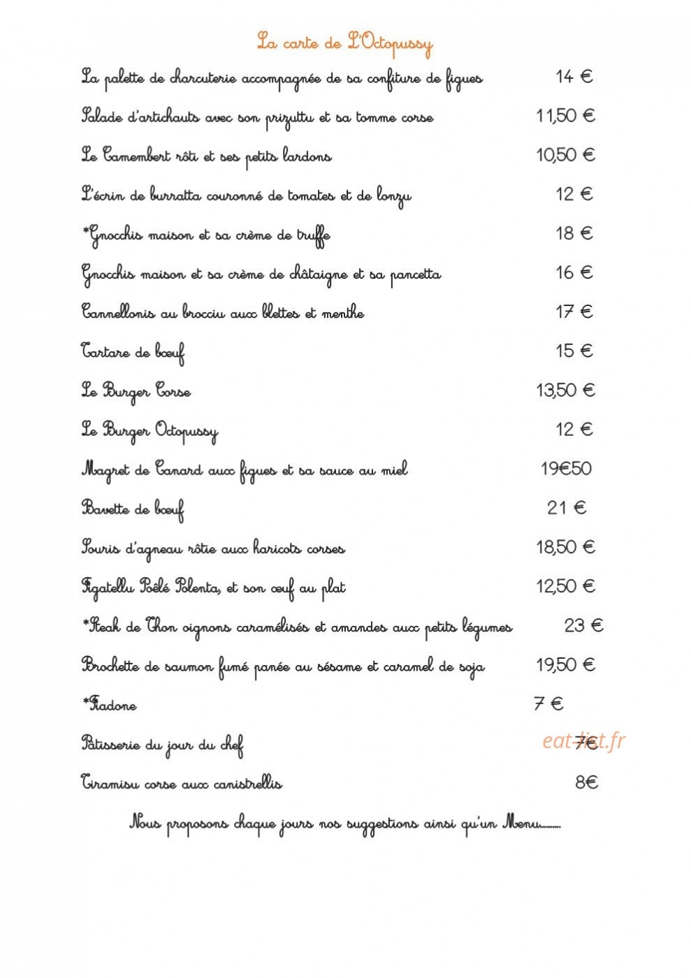 L'Octopussy — carte page 1