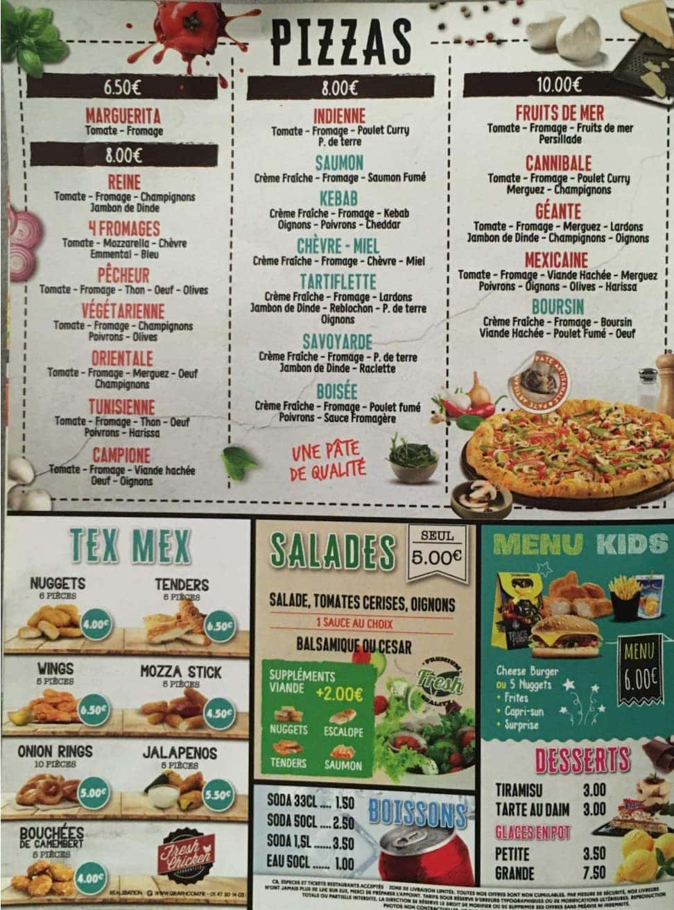 L'Original Food — carte page 3