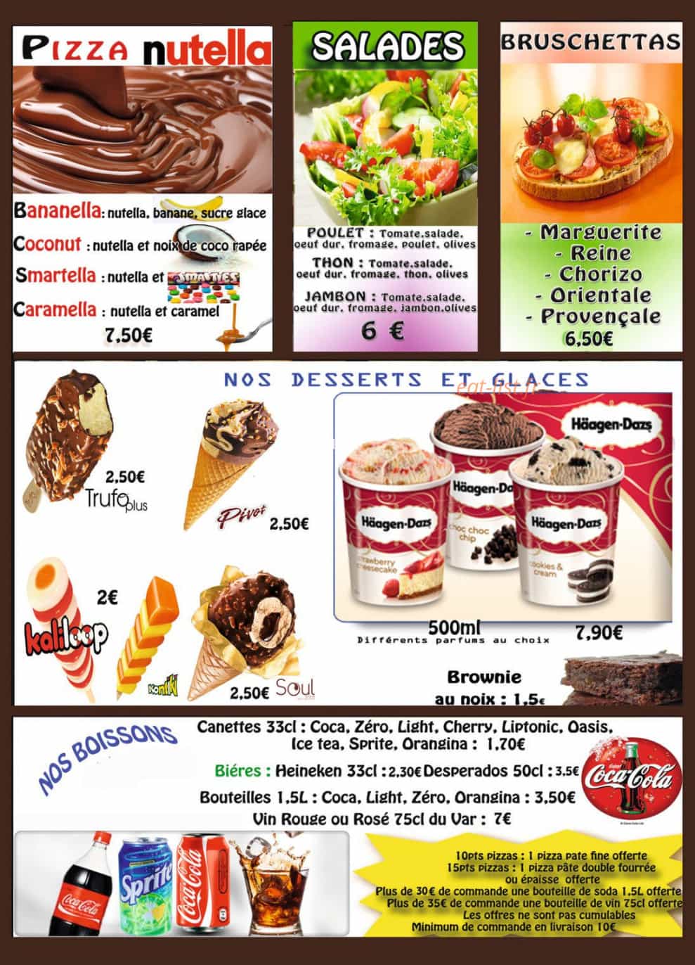 La Bella Pizza — carte page 4