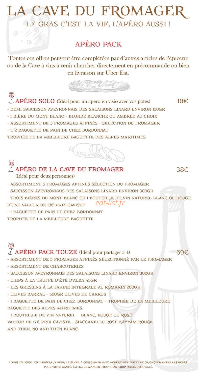 La Cave du Fromager — carte page 2