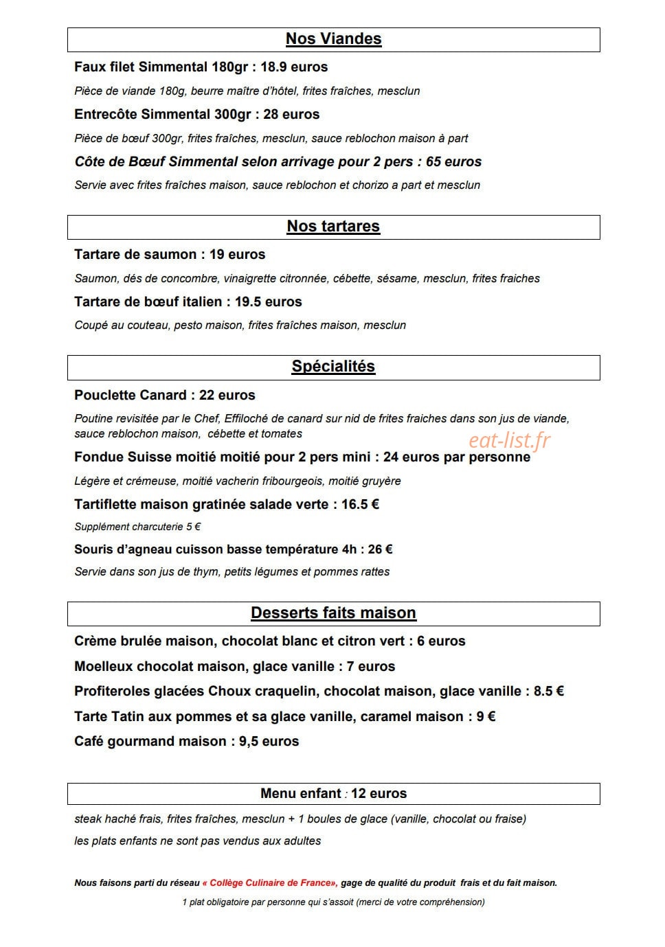La Coupole — carte page 2
