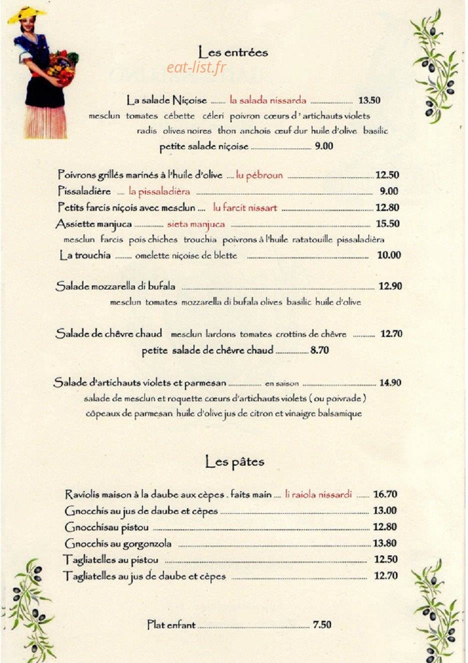 La Gaité Nallino — carte page 1
