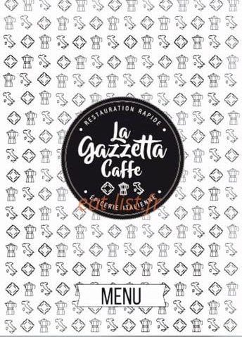 La Gazzetta Caffe — carte page 1