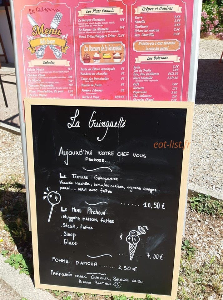 La guinguette belle époque — carte page 1