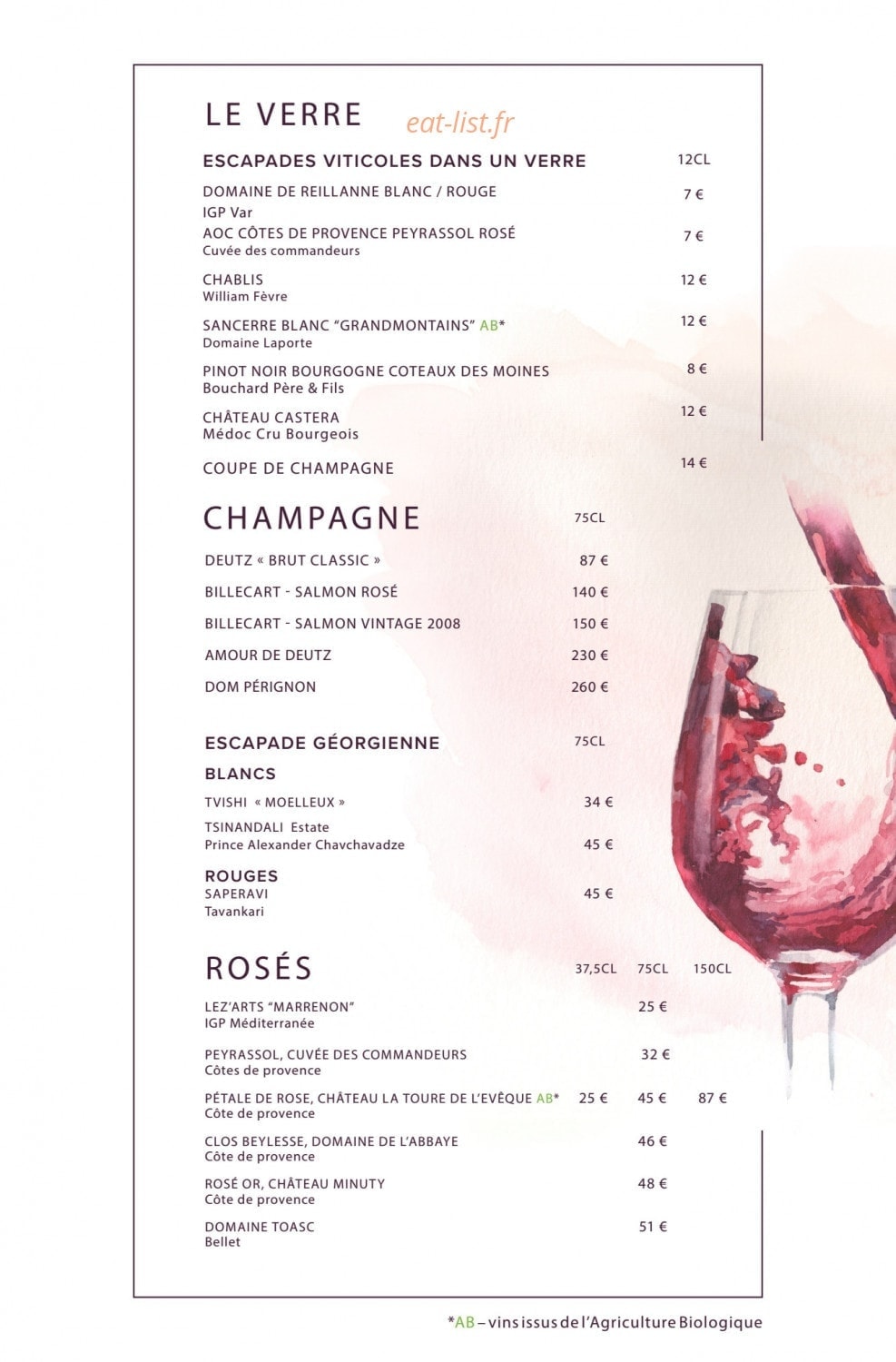 La Langouste — carte page 3