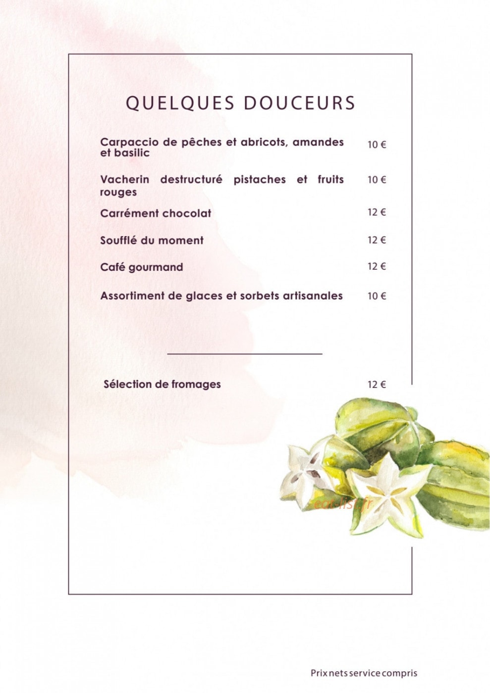 La Langouste — carte page 6
