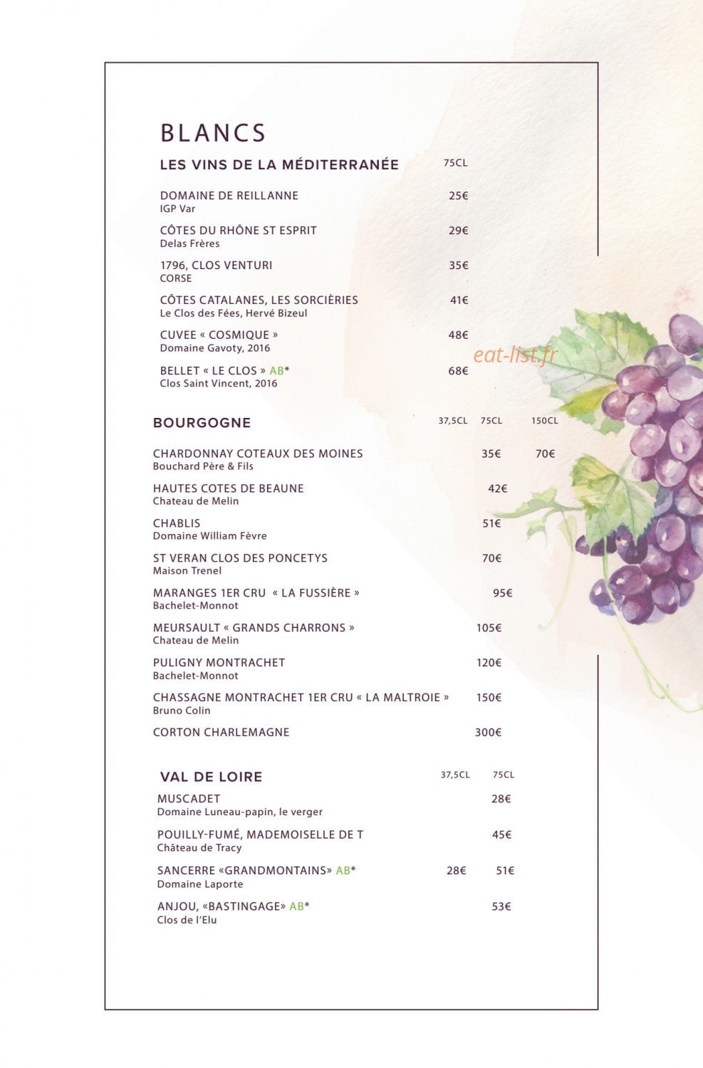La Langouste — carte page 4