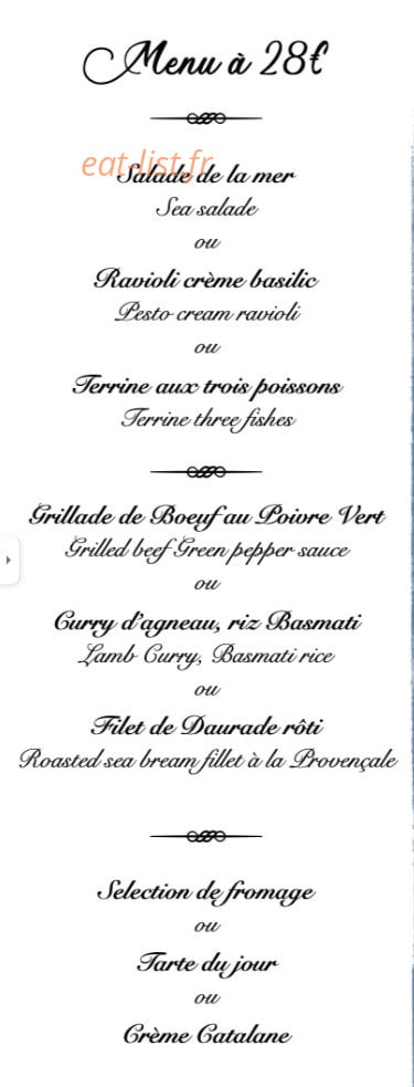 La Maison Bleue — carte page 1