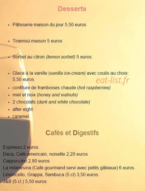 La milanesina — carte page 5