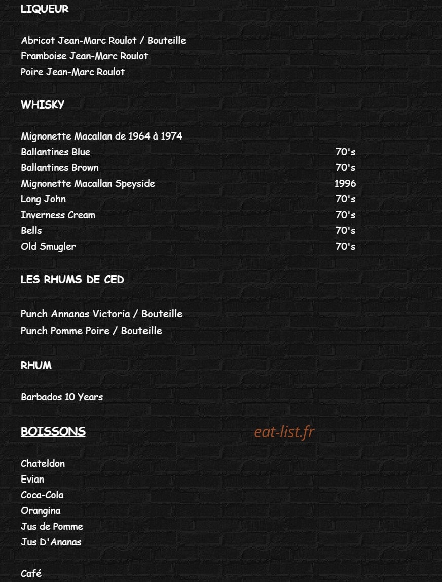 La Petite Loge — carte page 9