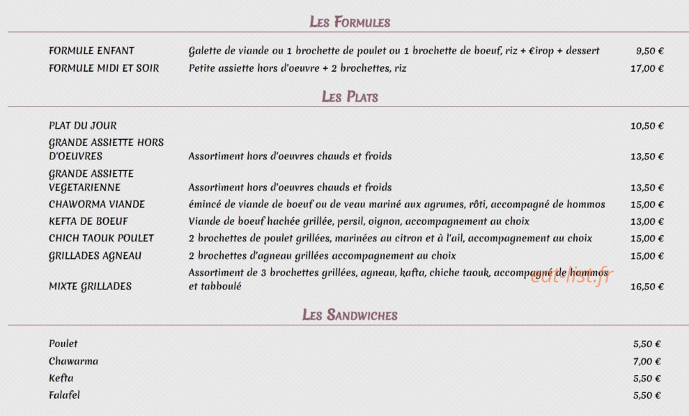 La Petite Tendance — carte page 2