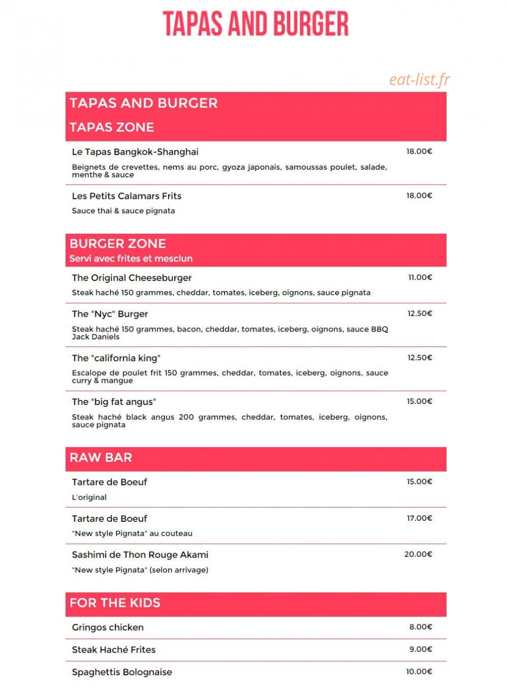 La Pignata — carte page 1