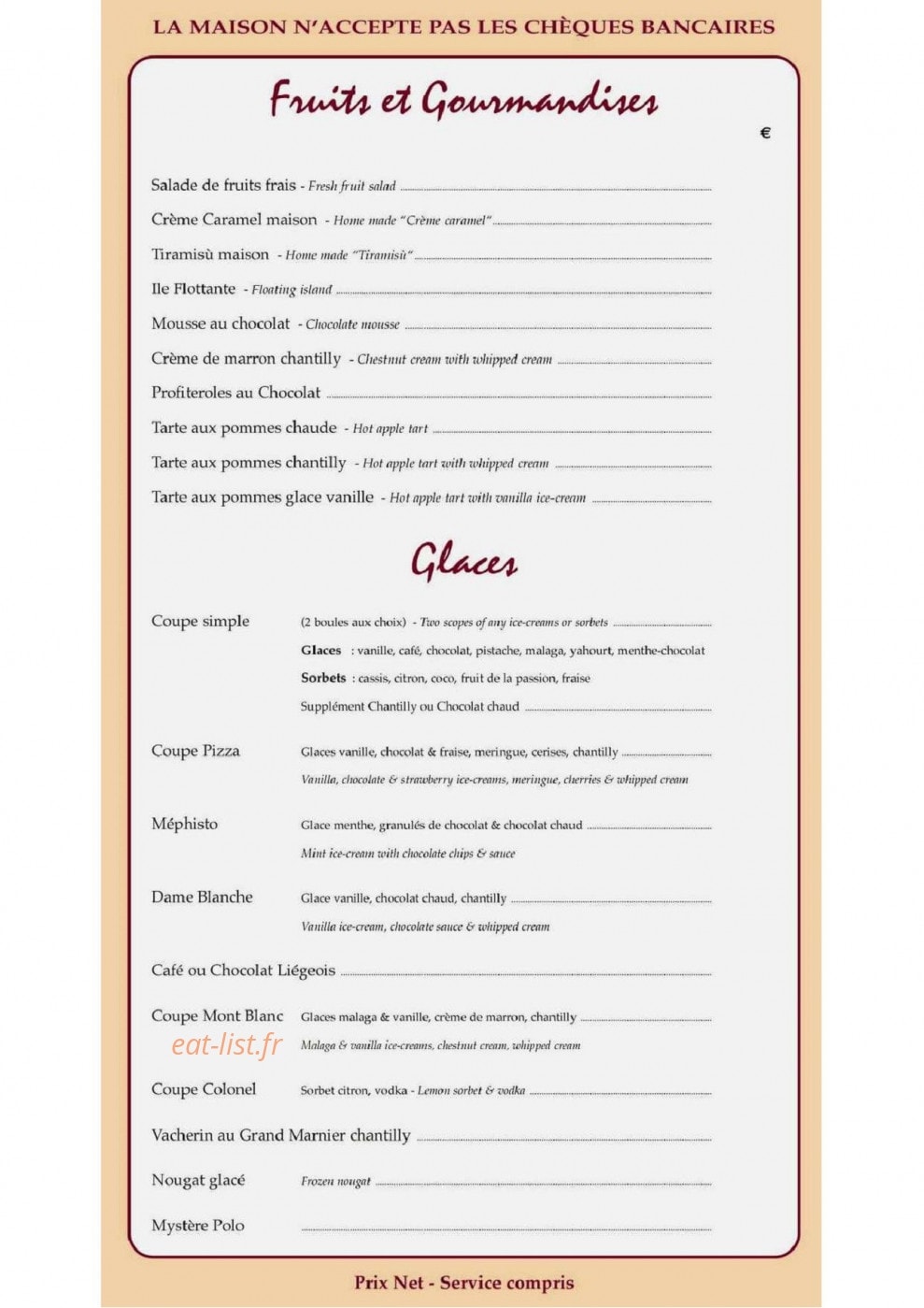 La pizza cresci — carte page 3