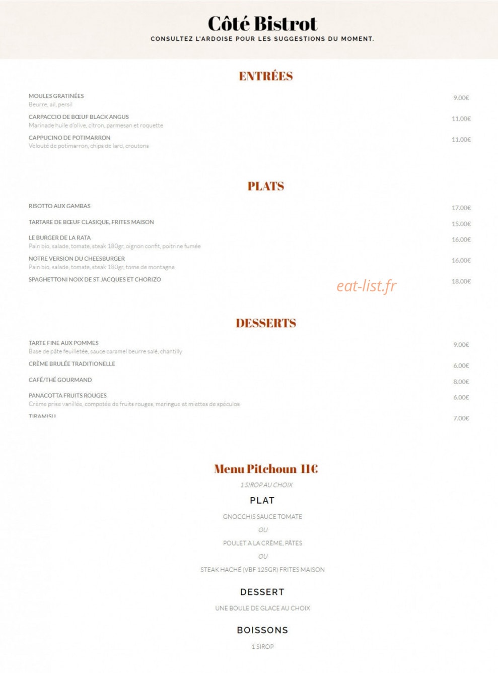 La Ratapignata — carte page 2