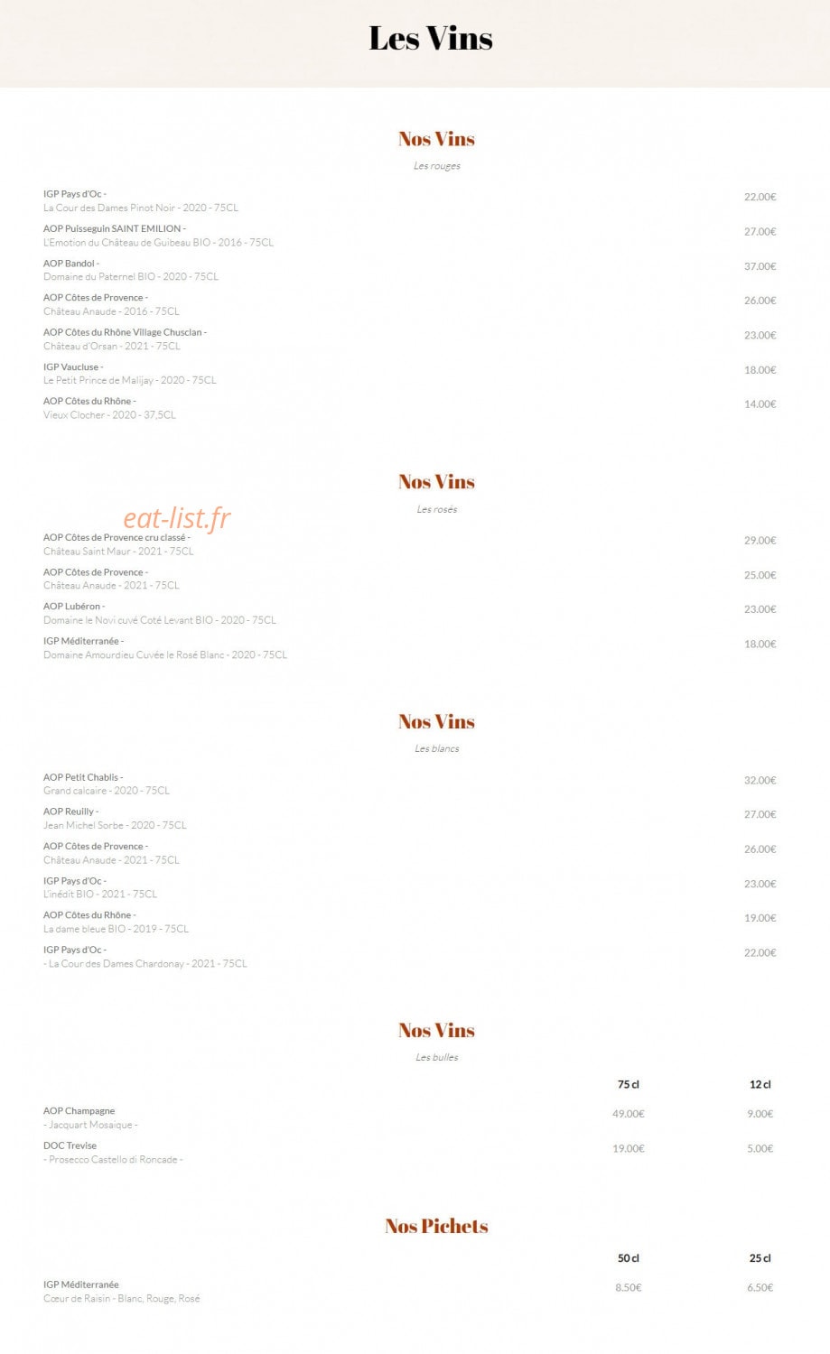 La Ratapignata — carte page 3
