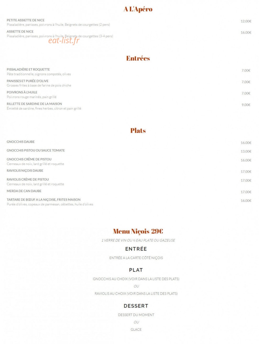 La Ratapignata — carte page 1