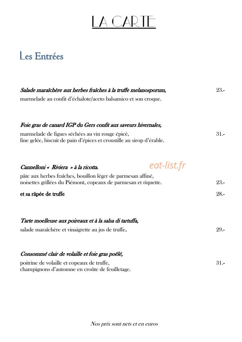 La Réserve — carte page 2