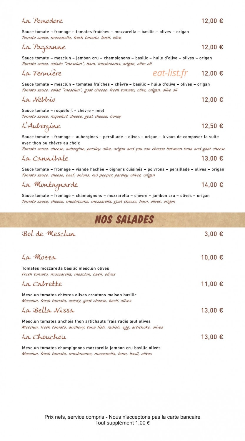 La Socca d'Or — carte page 7