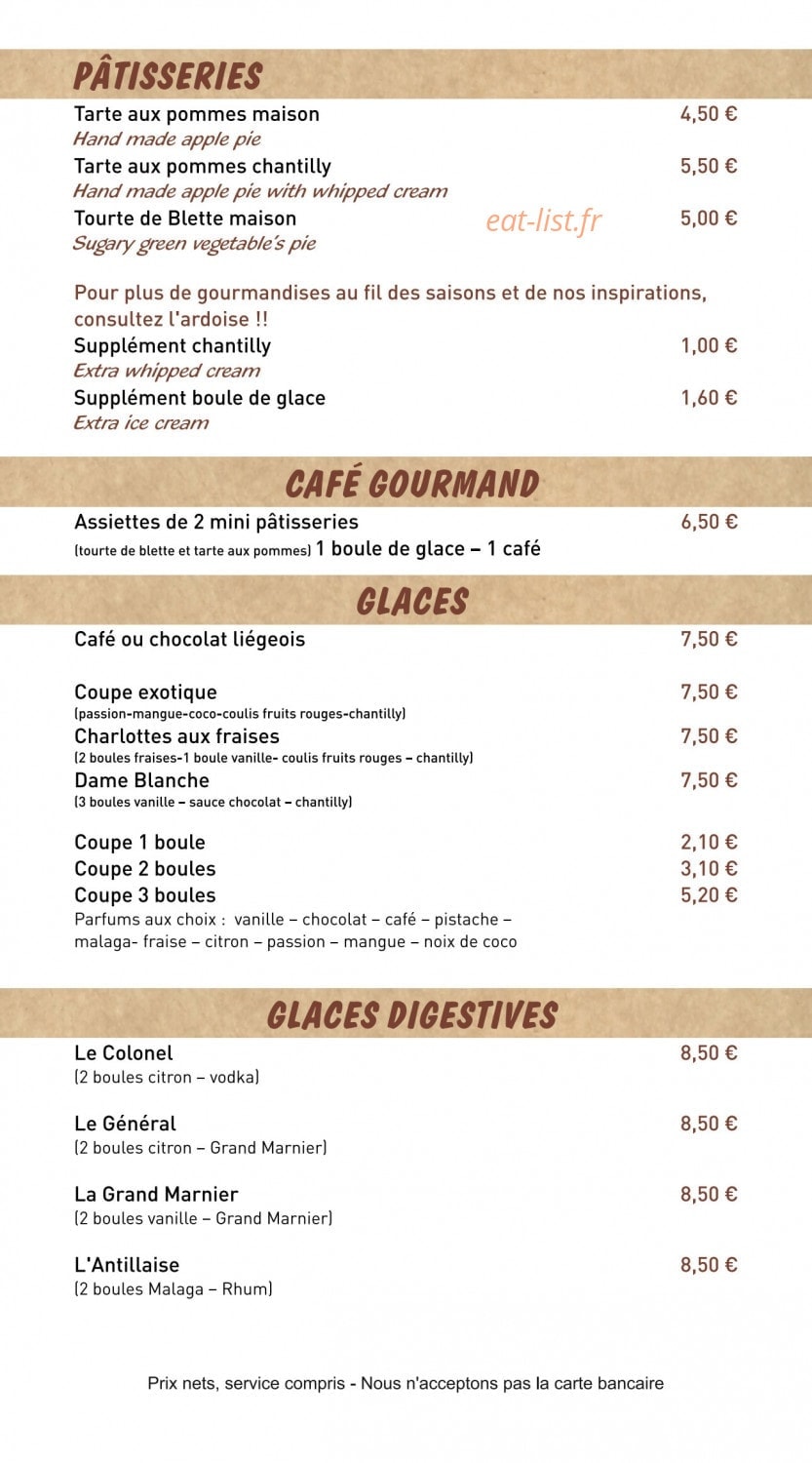 La Socca d'Or — carte page 6