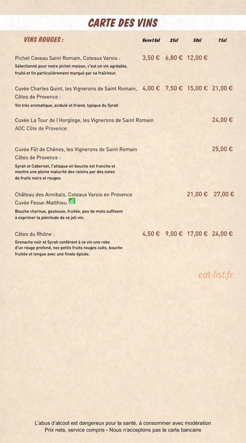 La Socca d'Or — carte page 5