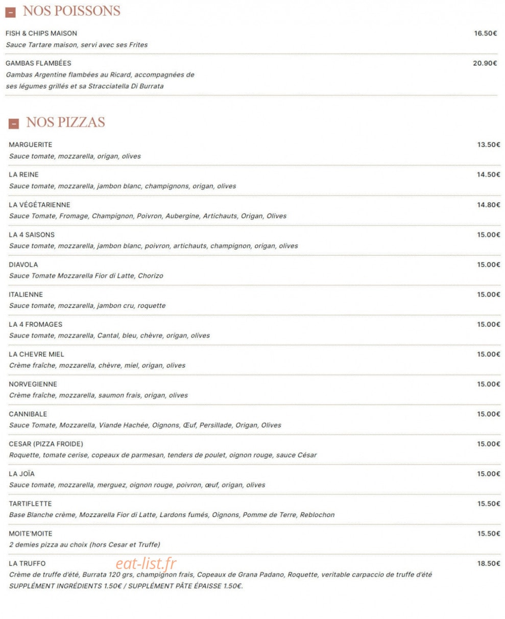 La table de joïa — carte page 4
