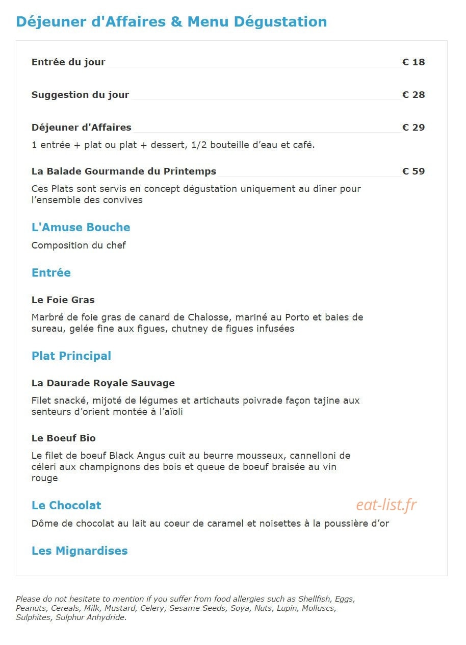La Terrasse — carte page 3