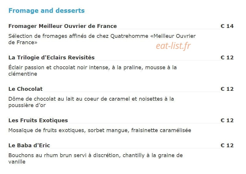 La Terrasse — carte page 2