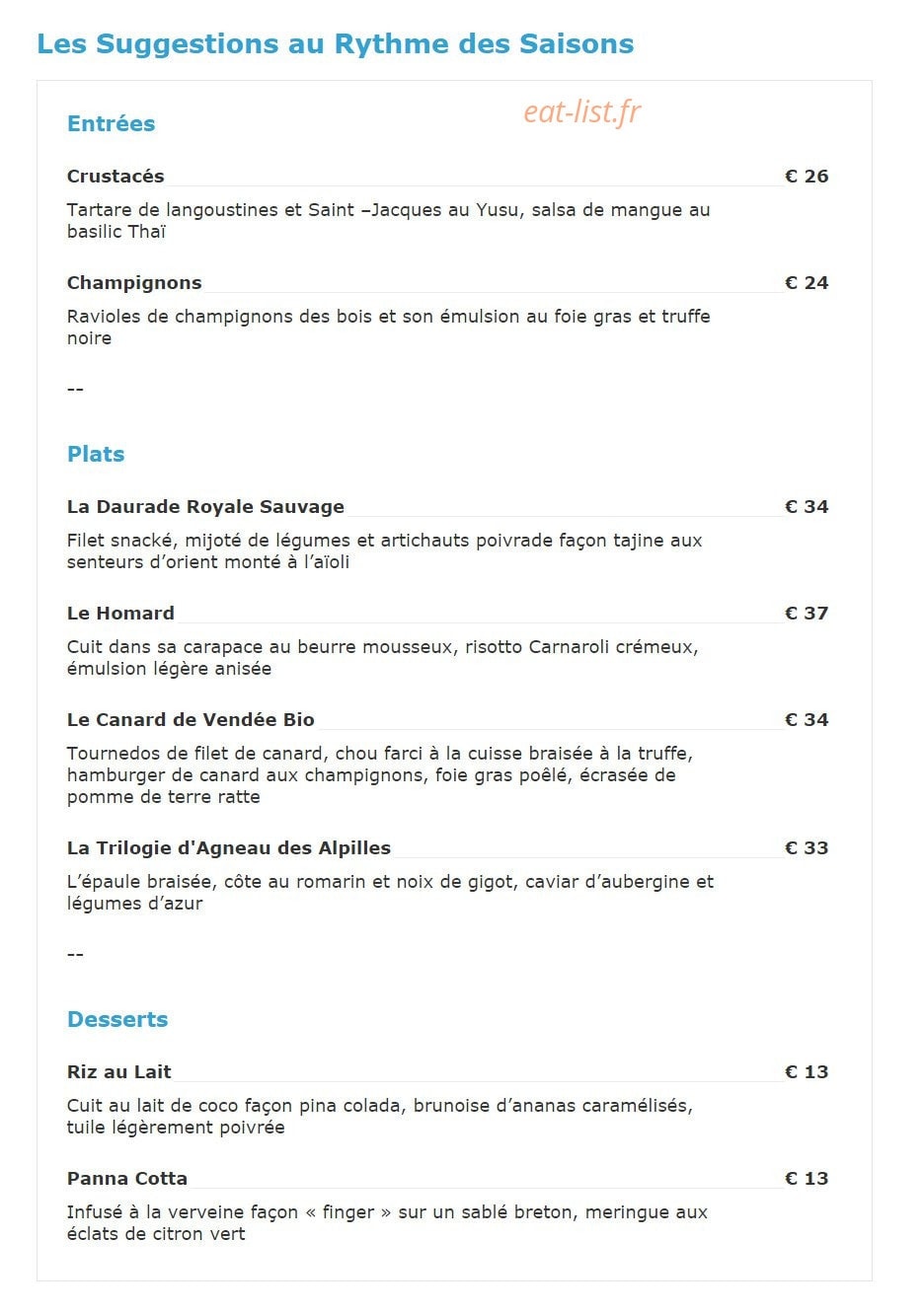 La Terrasse — carte page 5