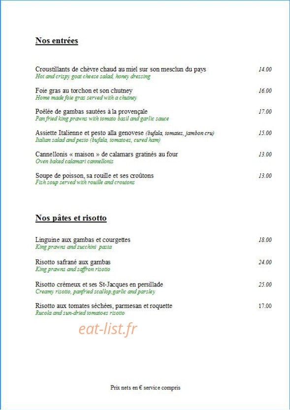 La Vigna — carte page 2