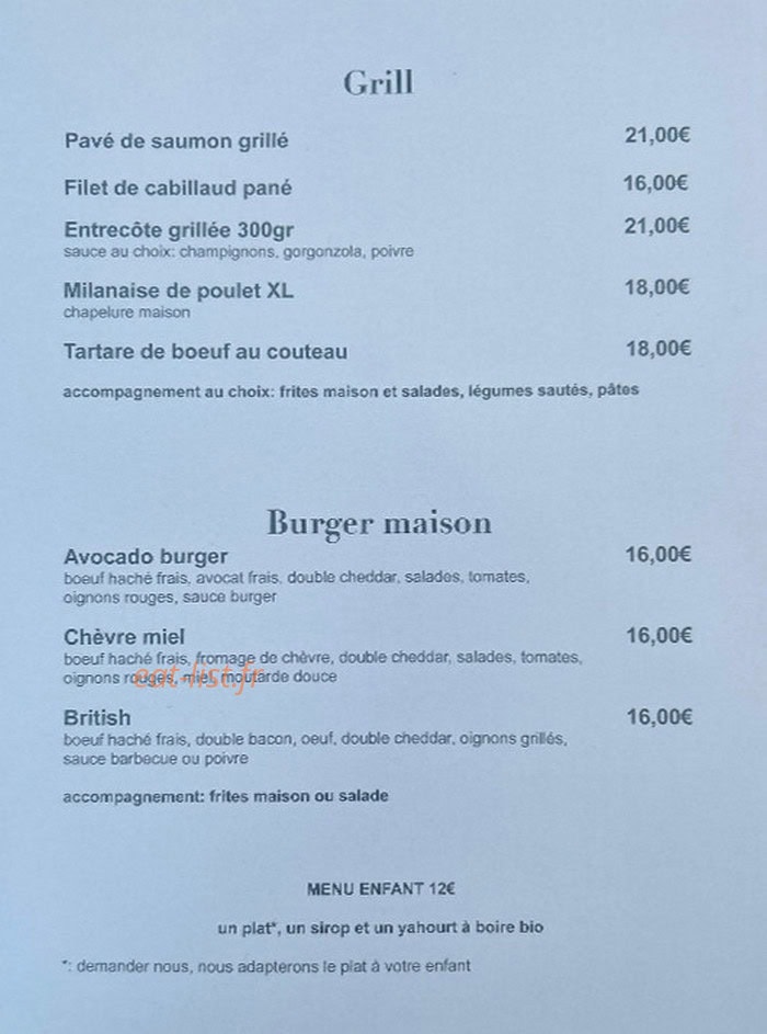 Le 5 Amour — carte page 1