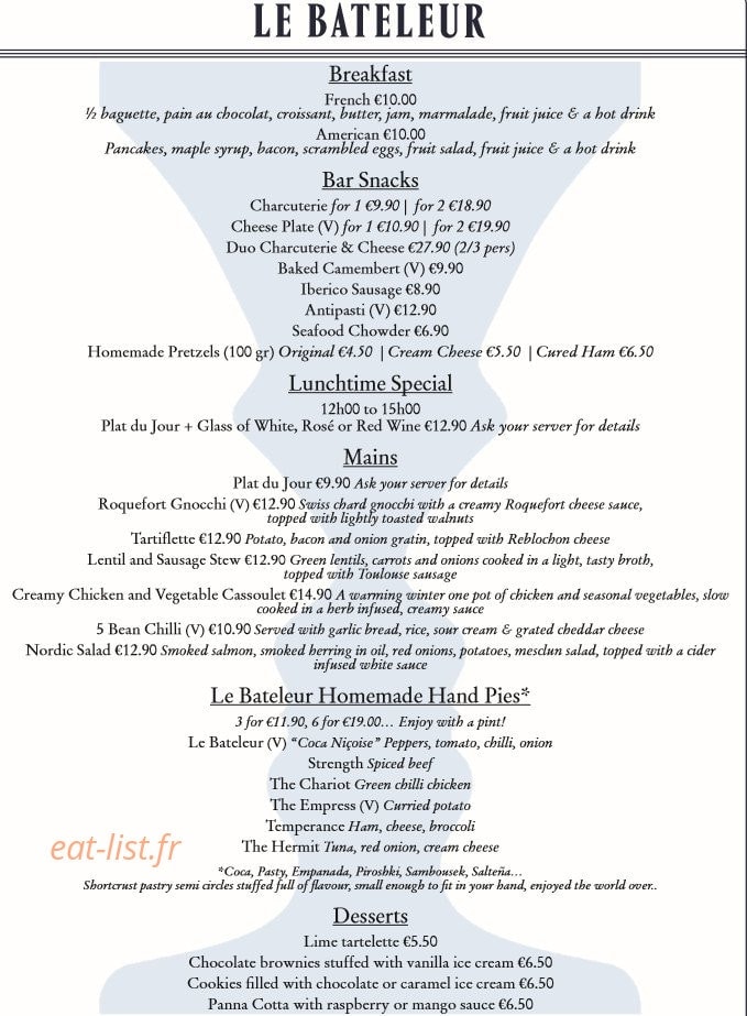 Le Bateleur — carte page 1