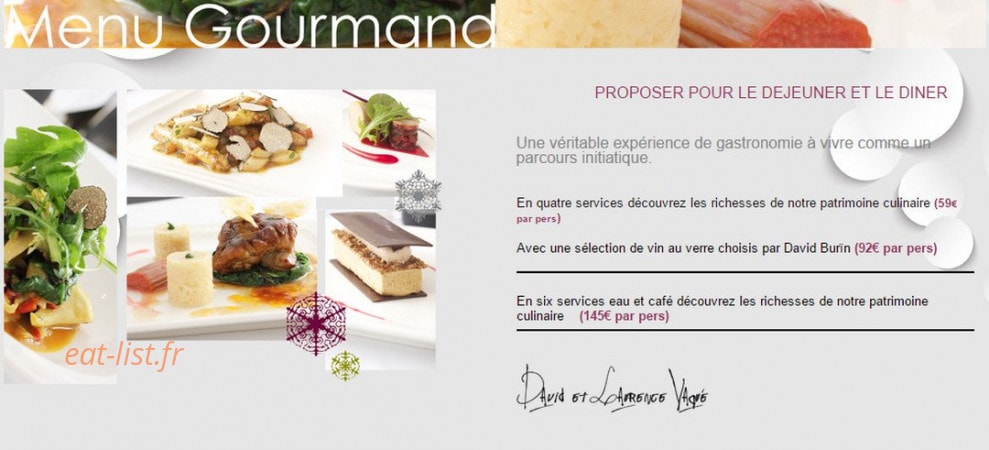 Le Bistro gourmand — carte page 2