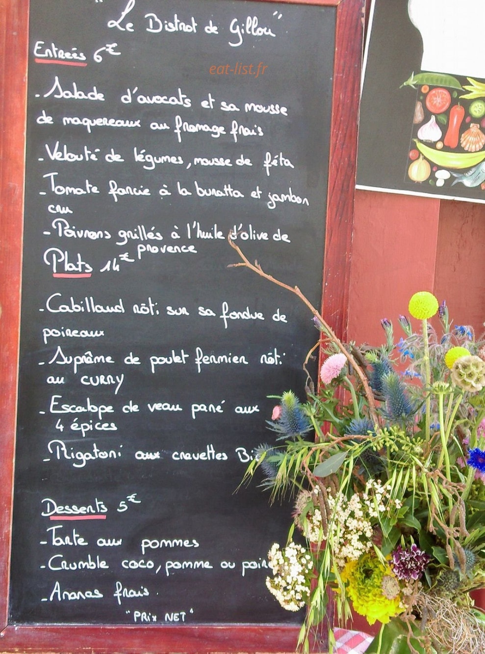 Le bistrot de Gillou — carte page 1