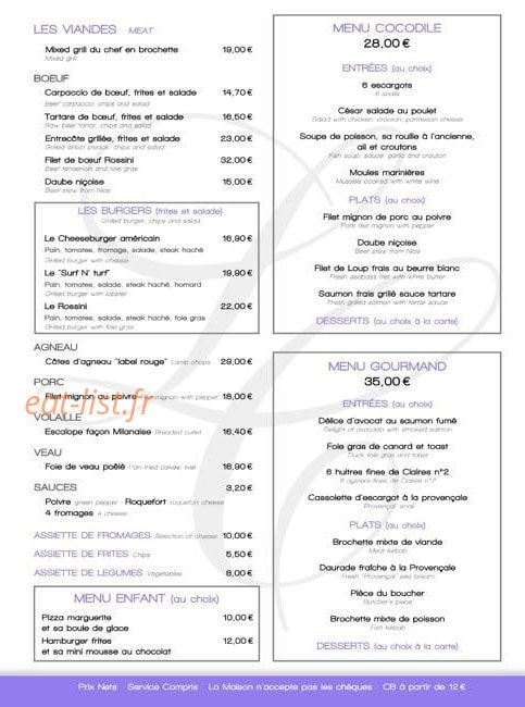 Le cocodile — carte page 4