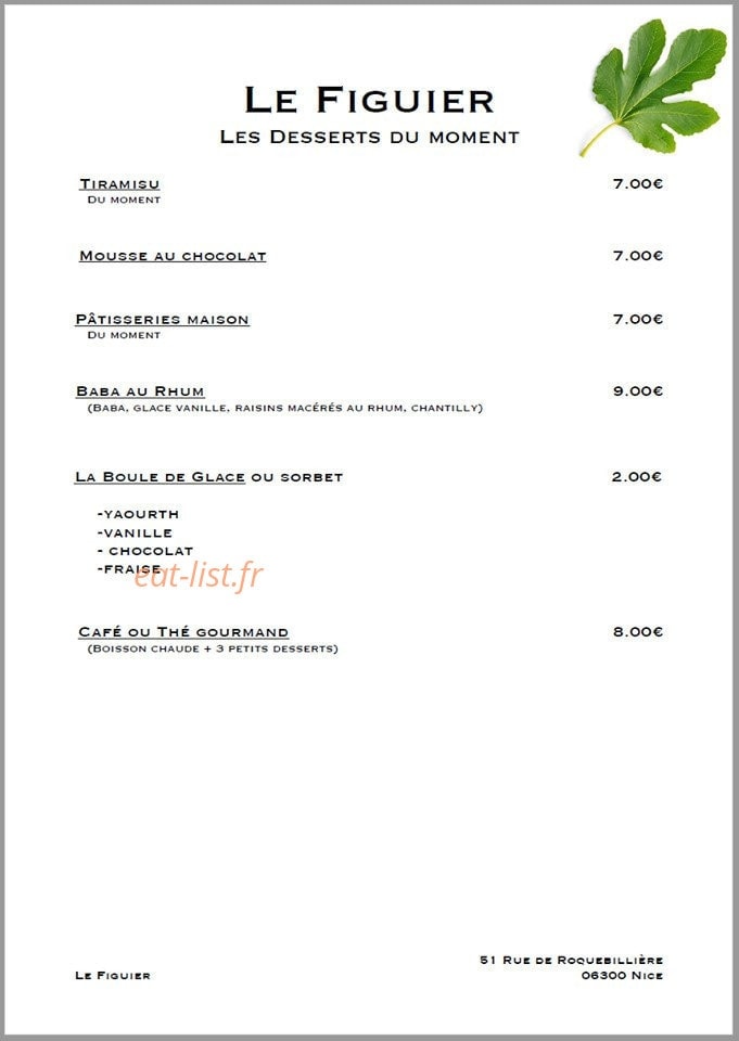 Le Figuier — carte page 2
